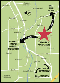 Ithaca East Map